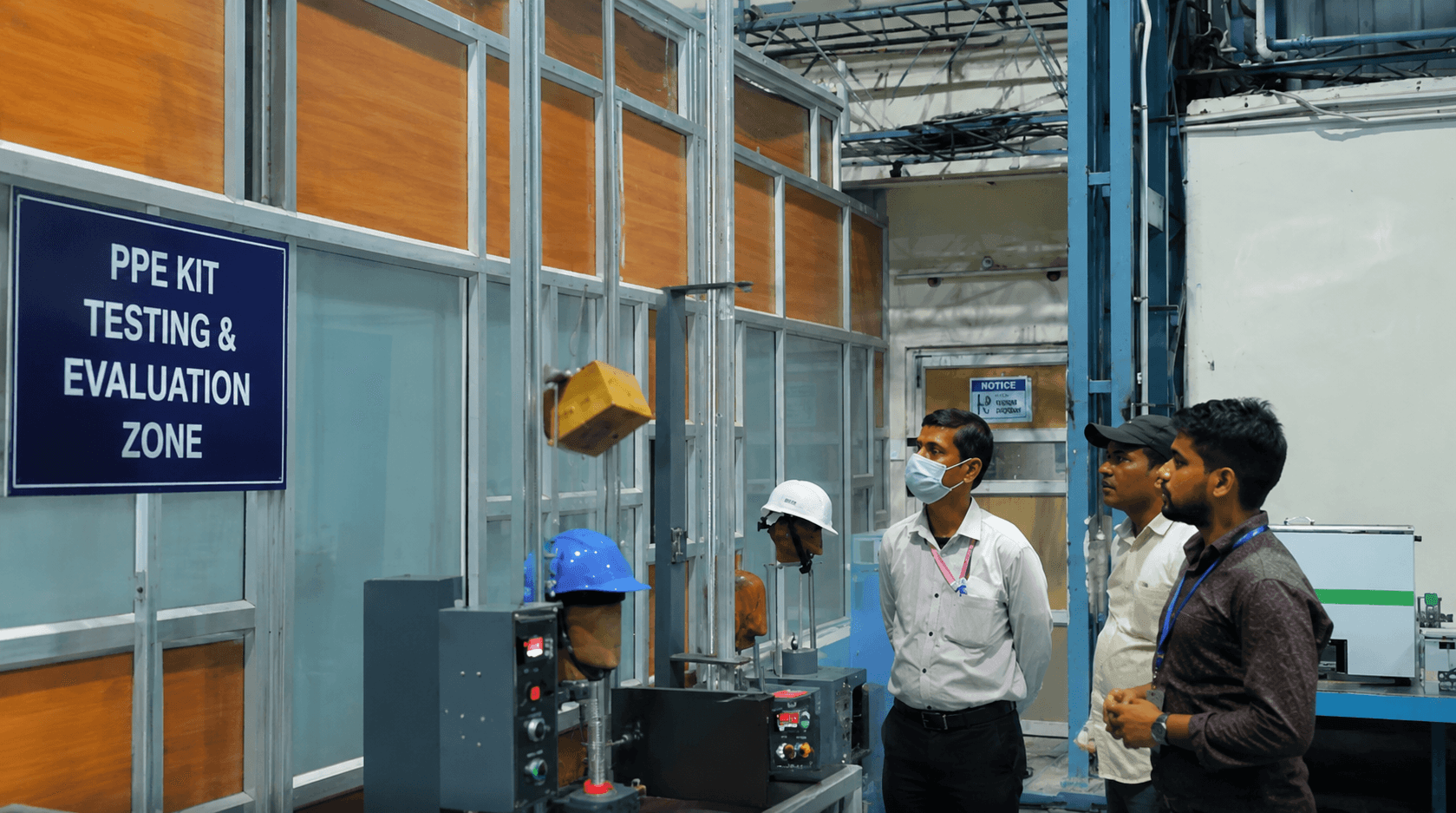 PPE Kit Testing & Evaluation Zone